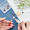 6Pairs 6 Color Eco-Friendly Brass Enamel Stud Earring Findings KK-NB0001-77-3