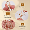 DIY Keychain Clasp Findings Kits DIY-SP0003-47G-5