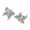 SHEGRACE Brass Pave Clear Cubic Zirconia Pendants XGRQ4D807-657P-2