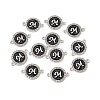 Alloy Enamel Links Connectors ENAM-TAC0003-01S-02M-3