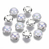 ABS Plastic Imitation Pearl Sewing Buttons BUTT-S005-10mm-01S-3