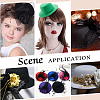 12Pcs 3 Styles EVA Cloth Mini Hat Fascinator Base AJEW-BC0007-02-7