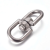 304 Stainless Steel Double Eye Swivel Clasps LS-STAS-WH0014-40-2