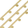 Ion Plating(IP) 304 Stainless Steel Curb Chains AJEW-Q150-04G-02-1