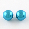 Round ABS Plastic Imitation Pearl Beads OACR-R053-18-1