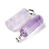 Natural Amethyst Pendants G-P461-02-2