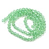 Transparent Electroplate Glass Beads Strands GLAA-F029-4mm-C24-2