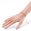 Brass Rhinestone Strass Chain Bracelets X-BJEW-JB06002-5
