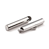 Non-Tarnish 304 Stainless Steel Slide On End Clasp Tubes STAS-C044-08B-P-3