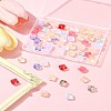 60Pcs Transparent Spray Paint Glass Beads GLAA-FS0002-10-9