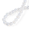 Electroplate Imitation Jade Glass Beads Strands GLAA-T032-J4mm-AB02-5