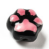 Handmade Printed Porcelain Beads PORC-F005-02B-2