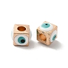 Alloy Enamel European Beads ENAM-D049-02KCG-01-1