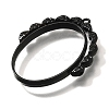 Rotatable Alloy Swivel Open Back Bezel Pendants PALLOY-I223-18EB-2
