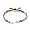 Nylon Cord Silder Bracelets MAK-C003-03G-20-4