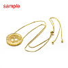 Brass Micro Pave Grade AAA Cubic Zirconia Pendants ZIRC-G090-71-NR-3