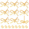 14Pcs Brass Stud Earring Findings KK-BBC0028-66G-1