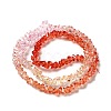 Transparent Glass Bead Strands GLAA-H023-02K-3