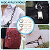 8Pcs 4 Colors Zinc Alloy Screw Carabiner Lock Charms FIND-ME0003-39-5