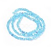 Electroplate Glass Bead Strands GLAA-F092-A04-2