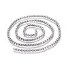 Tarnish Resistant 304 Stainless Steel Box Chains STAS-P219-23-E-2