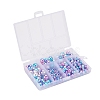 497Pcs 5 Style Rainbow ABS Plastic Imitation Pearl Beads OACR-YW0001-07C-4