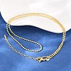 2MM Brass Ball Chain Necklaces for Men Women NJEW-L012-04G-2