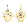 Ion Plating(IP) 201 Stainless Steel Pendants STAS-N098-089LG-3