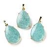 Natural Amazonite Pendants G-U002-01G-B-1