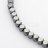 Electroplate Non-magnetic Synthetic Hematite Beads Strands G-J212B-01-1