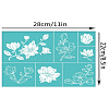 Self-Adhesive Silk Screen Printing Stencil X1-DIY-WH0338-215-2