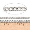 304 Stainless Steel Textured Curb Chains CHS-L034-02P-2