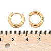 Ion Plating(IP) 304 Stainless Steel Huggie Hoop Earrings X-EJEW-F111B-13mm-G-3