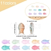 50Pcs Transparent Spray Painted Glass Beads GLAA-FS0002-06A-4