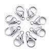 Tarnish Resistant 304 Stainless Steel Lobster Claw Clasps X-STAS-AB15-1