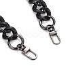 Spray Painted CCB Plastic Curb Chains Bag Handles AJEW-BA00052-01-2