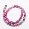 Natural Fire Crackle Agate Bead Strands G-K166-06F-6mm-2