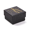 Square Hot Stamping Cardboard Jewelry Packaging Boxes CON-FS0001-08A-1