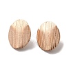 Ion Plating(IP) 304 Stainless Steel Stud Earrings Findings STAS-B041-07RG-2