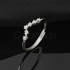 Constellations Rhodium Plated 925 Sterling Silver Micro Pave Clear Cubic Zirconia Adjustable Rings for Women RJEW-P130-01P-D-1