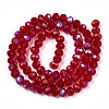 Electroplate Glass Beads Strands EGLA-A034-T8mm-L20-2