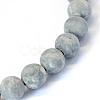 Frosted Natural Polychrome Jasper/Picasso Stone/Picasso Jasper Beads Strands G-E334-6mm-24-2