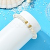 Potato Natural Pearl & Electroplated Shell Pearl Heishi Beads Stretch Bracelets BJEW-JB14158-1