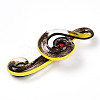 Handmade Gold Sand Lampwork Big Pendants LAMP-T023-08A-2