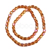 Electroplate Glass Beads Strands GLAA-G112-07F-2