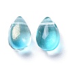 Transparent Glass Charms X-GGLA-M004-05B-02-2