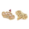 Brass Micro Pave Cubic Zirconia Pendants KK-S526-09G-B-1