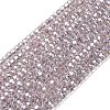 Electroplate Glass Beads Strands GLAA-Q105-03M-1