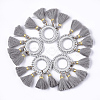 Polycotton(Polyester Cotton) Tassels Pendants FIND-Q077-12-1