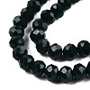 Opaque Solid Color Glass Beads Strands EGLA-A034-P1mm-D12-2